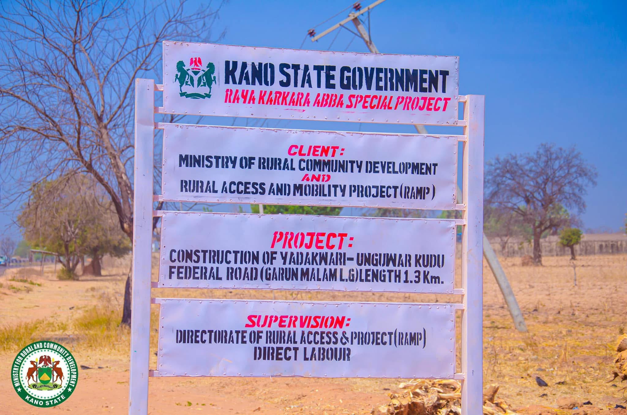 YADAKWARI TO UNGUWA KUDU FEEDER ROAD IN GARUN MALAM