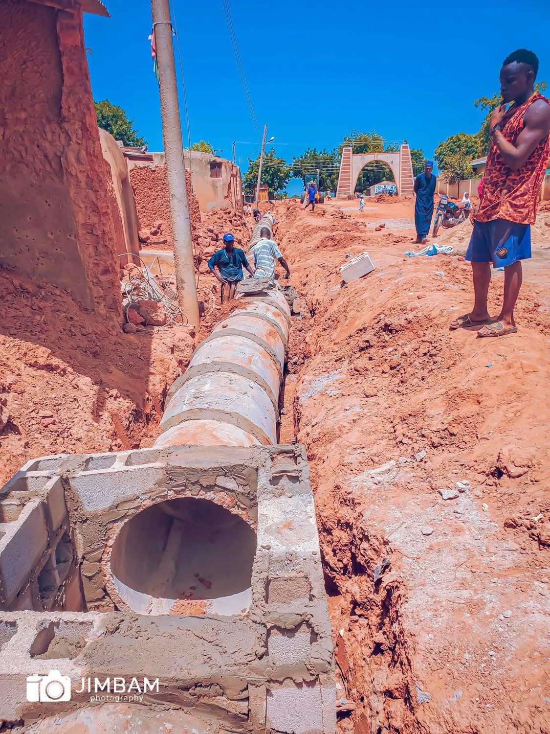 The construction of Tsanyawa LG 5KM road