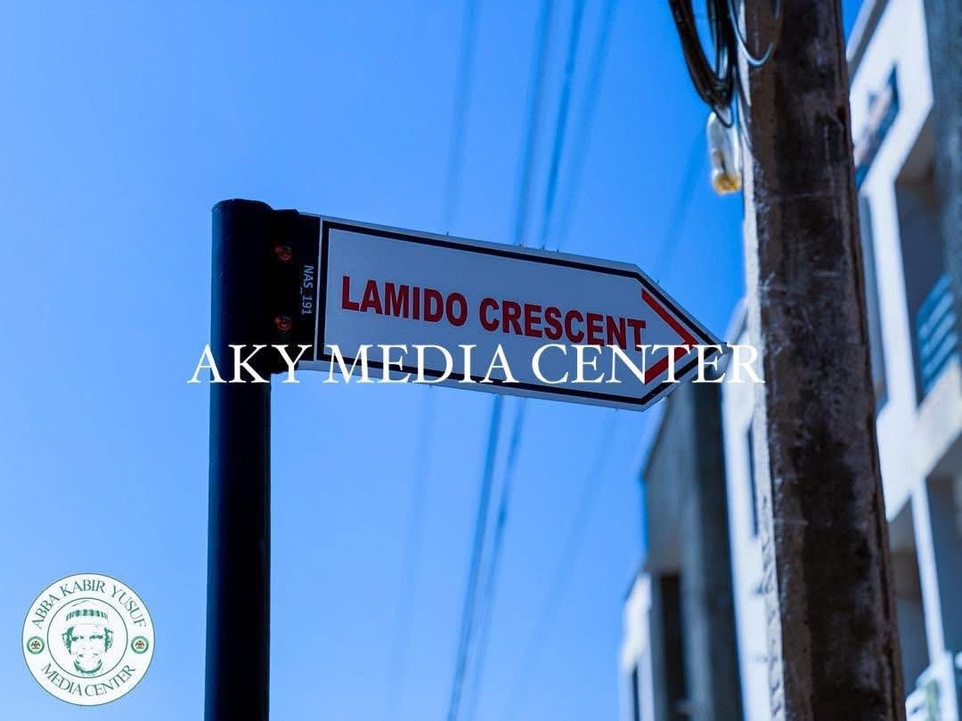 RECONSTRUCTION OF LAMIDO CRESCENT ROAD